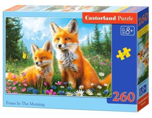 Opakowanie Puzzle 260 Foxes In The Morning CASTOR