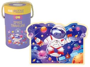 Puzzle 28 Kosmos w tubie. Wydawca: Leantoys. Multiszop.pl Opakowanie Puzzle 28 Kosmos w tubie