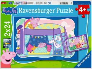Opakowanie Puzzle 2D 2x24 Dobranoc Peppa 2x24