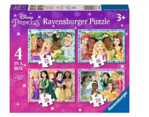 Opakowanie Puzzle 2D 4w1 Disney Księżniczki