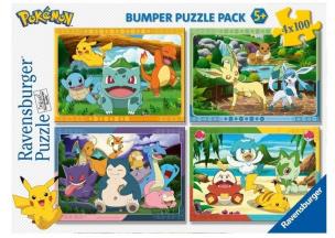 Opakowanie Puzzle 2D 4x100el Pokemon