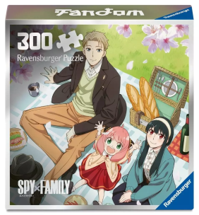 Puzzle 2D Fandom: Spy and Family 300el. Wydawca: Ravensburger. Multiszop.pl Opakowanie Puzzle 2D Fandom: Spy and Family 300el