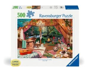 Puzzle 2D: Glamping 500el. Wydawca: Ravensburger. Multiszop.pl Opakowanie Puzzle 2D: Glamping 500el