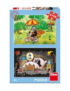 Puzzle 2w1 Krecik, Dzień Krecika. Wydawca: Dino Toys. Multiszop.pl Opakowanie Puzzle 2w1 Krecik, Dzień Krecika