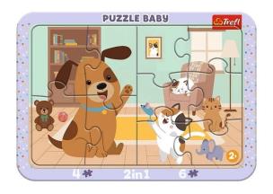 Opakowanie Puzzle 2w1 Ramkowe Baby Jak pies z kotem