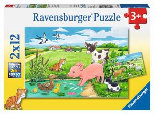 Opakowanie Puzzle 2x12 Baby Farm Animals