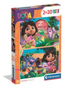 Opakowanie Puzzle 2x20 Super kolor Dora 24827