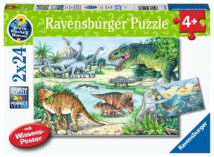 Opakowanie Puzzle 2x24 Dinosaurs