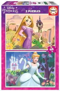 Puzzle 2x48 Zaplątani Kopciuszek. Wydawca: Educa. Multiszop.pl Opakowanie Puzzle 2x48 Zaplątani Kopciuszek