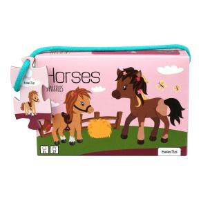Puzzle 3 układanki Konie 6, 9, 12el. Wydawca: Barbo Toys. Multiszop.pl Opakowanie Puzzle 3 układanki Konie 6, 9, 12el