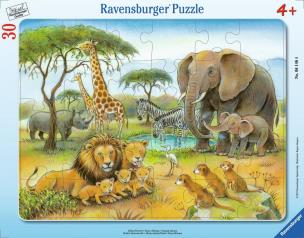 Opakowanie Puzzle 30 African Animal World Frame