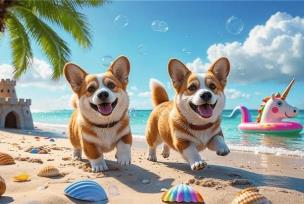 Opakowanie Puzzle 30 Dzień z Corgim TREFL