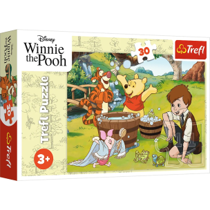 Opakowanie Puzzle 30 Dzień z Puchatkiem TREFL