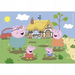 Opakowanie PUZZLE 30 EL SUPER KOLOR Peppa Pig