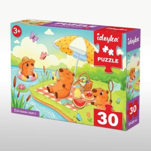 Opakowanie Puzzle 30 Kapibara Party Grałamigłówka