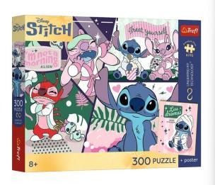 Opakowanie Puzzle 300 Lilo & Stitch + plakat TREFL