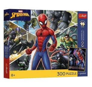 Opakowanie Puzzle 300 Marvel - Uktyty Bohater + plakat TREFL