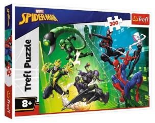 Opakowanie Puzzle 300 W pajęczej sieci Spiderman