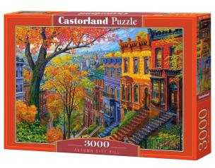 Puzzle 3000 Autumn City Hill CASTOR. Wydawca: Castorland. Multiszop.pl Opakowanie Puzzle 3000 Autumn City Hill CASTOR