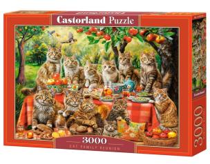 Opakowanie Puzzle 3000 Cat Family Reunion