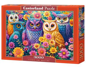 Puzzle 3000 Flower Owl Meeting CASTOR. Wydawca: Castorland. Multiszop.pl Opakowanie Puzzle 3000 Flower Owl Meeting CASTOR