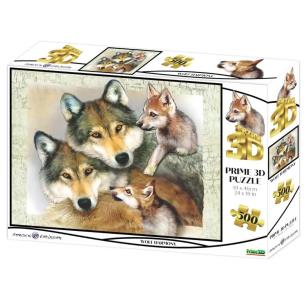 Opakowanie Puzzle 3D 100el Wilki