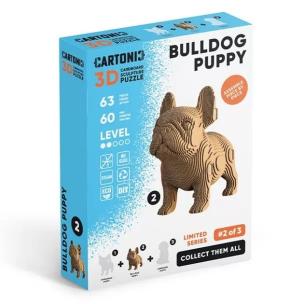 Opakowanie Puzzle 3D z kartonu Szczeniak Buldog