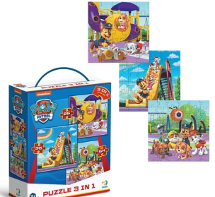 Opakowanie Puzzle 3w1 Psi Patrol The playground