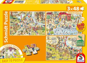 Opakowanie Puzzle 3x48 Wycieczka do zoo
