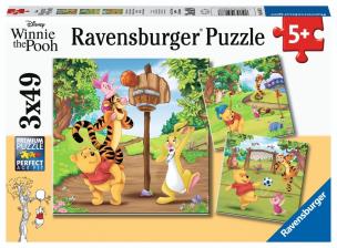 Opakowanie Puzzle 3x49 Winnie the Pooh