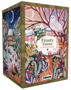 Opakowanie Puzzle 3x500 Mroźna fauna