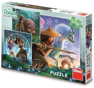 Opakowanie Puzzle 3x55 Raya i ostatni smok