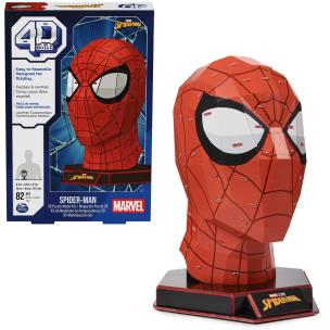 Puzzle 4D Maska Spiderman'a. Wydawca: Spin Master. Multiszop.pl Opakowanie Puzzle 4D Maska Spiderman'a