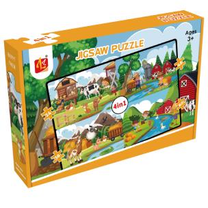 Opakowanie Puzzle 4w1 Farma