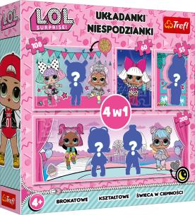 Opakowanie Puzzle 4w1 LOL Surprise! TREFL