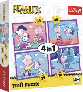 Opakowanie Puzzle 4w1 Peanuts Snoopy TREFL