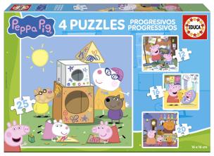 Opakowanie Puzzle 4w1 Świnka Peppa 113786