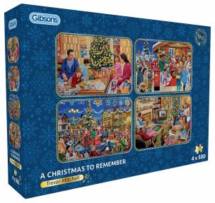 Opakowanie Puzzle 4x500 Niezapomniane święta Bożego Narodzenia 113746