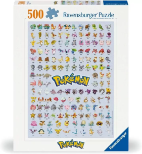 Opakowanie Puzzle 500 2D: Pokemon Postacie