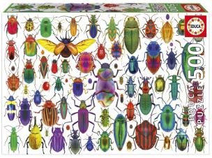 Puzzle 500 Kolorowe owady. Wydawca: Educa. Multiszop.pl Opakowanie Puzzle 500 Kolorowe owady
