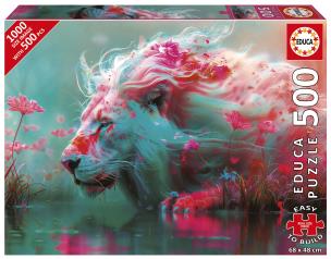 Puzzle 500 Król zwierząt. Wydawca: Educa. Multiszop.pl Opakowanie Puzzle 500 Król zwierząt