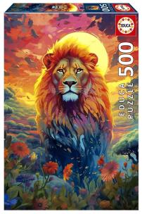 Puzzle 500 Majestatyczny lew. Wydawca: Educa. Multiszop.pl Opakowanie Puzzle 500 Majestatyczny lew