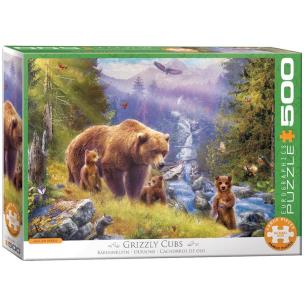 Opakowanie Puzzle 500 Rodzina Grizzly XXL