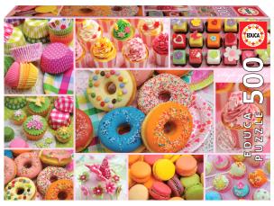 Puzzle 500 Słodycze 112785. Wydawca: Educa. Multiszop.pl Opakowanie Puzzle 500 Słodycze 112785