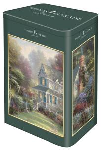 Puzzle 500 Thomas Kinkade Ogród wiktoriański. Wydawca: G3. Multiszop.pl Opakowanie Puzzle 500 Thomas Kinkade Ogród wiktoriański
