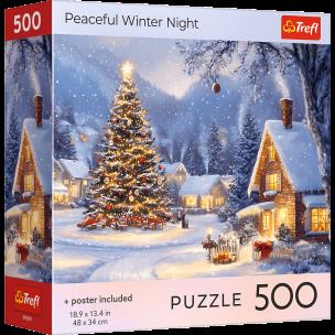 Opakowanie Puzzle 500 USA Collection: Peaceful Winter Night