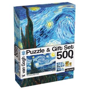 Opakowanie Puzzle 500 Van Gogh + zestaw podarunkowy