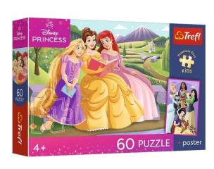 Opakowanie Puzzle 60 Disney Princess + plakat TREFL