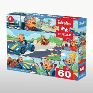 Opakowanie Puzzle 60 Kapibara i wielki wyścig Grałamigłówka