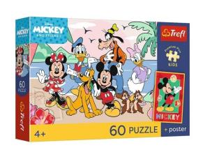 Opakowanie Puzzle 60 Mickey and Friends + plakat TREFL